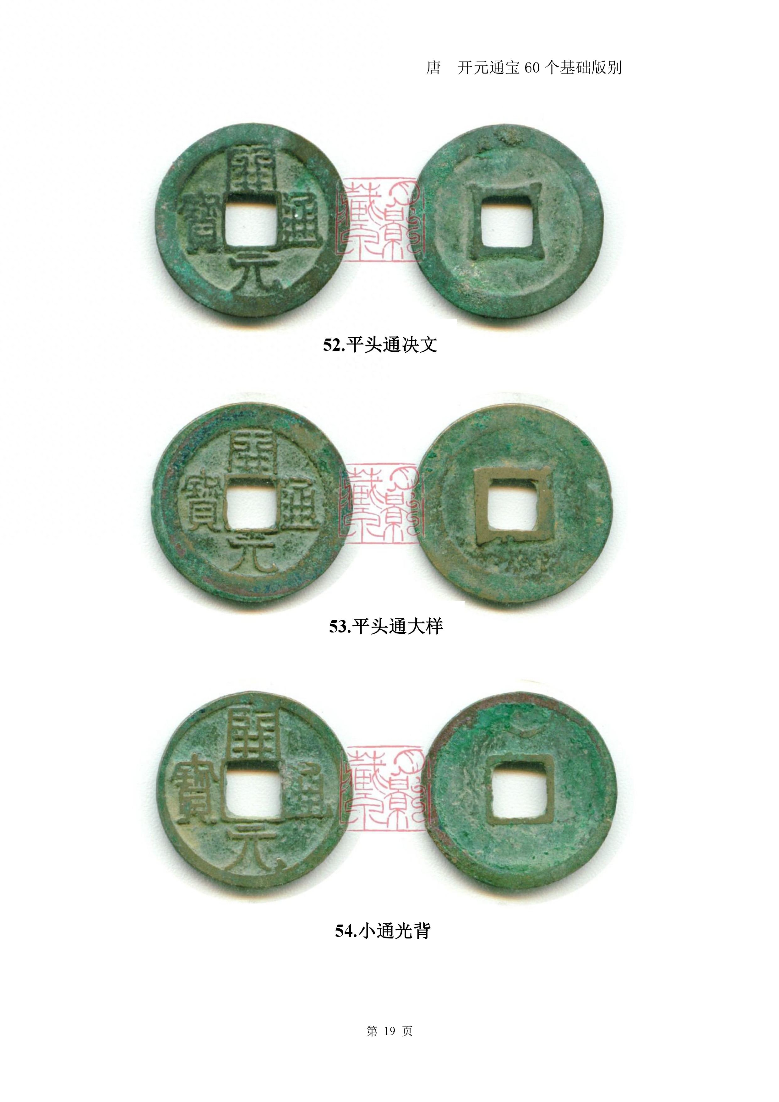 开元通宝60个基础版别